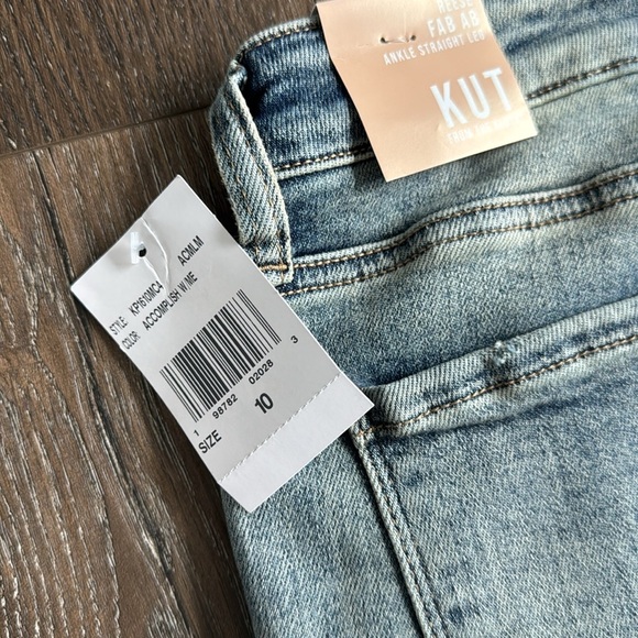 Kut from the Kloth Jeans.  Women’s size 10.  High Rise Reese Fab Ankle Straight. - Picture 7 of 7